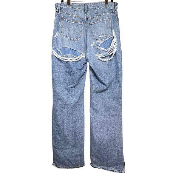 Good American The Khloé Jean super high rise distressed size 12 - Picture 6 of 9